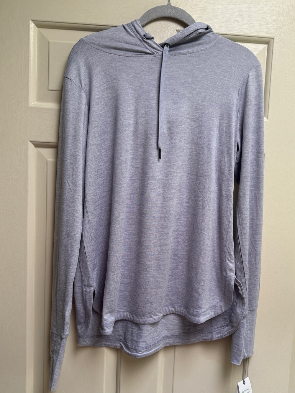 GAIAM Light Lavender Hooded Long-Sleeve Hoodie Size Large